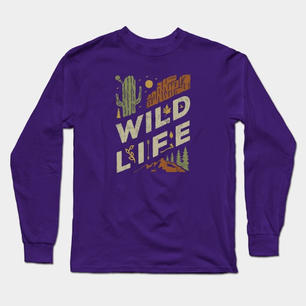 Wild Life Long Sleeve T-Shirt by LogoBunch